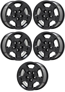 17" Jeep Gladiator Mojave Wrangler Black wheels rims Factory OEM set5 9259