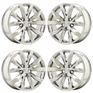 18" Lexus Turbo NX NX200t NX300h PVD Chrome wheels rims OEM set 74335