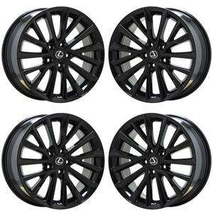 18" Lexus NX250 NX350 Black wheels rims Factory OEM set 74409 EXCHANGE