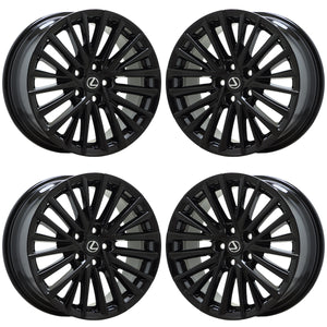 18" Lexus ES250 ES300h ES350 Black wheels rims Factory OEM set 74405 EXCHANGE