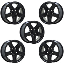 Load image into Gallery viewer, 17&quot; Jeep Wrangler Gloss Black wheels rims Factory OEM set 5 9217 EXCHANGE
