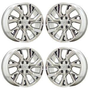 20" Infiniti QX56 QX80 Bright Chrome wheels rims Factory OEM set 73727