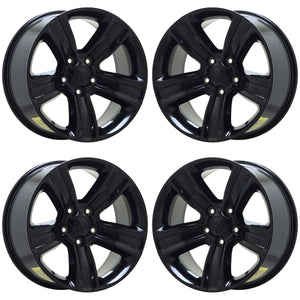 20" Dodge Ram 1500 Truck Black wheels rims Factory OEM set 2453 EXCHANGE