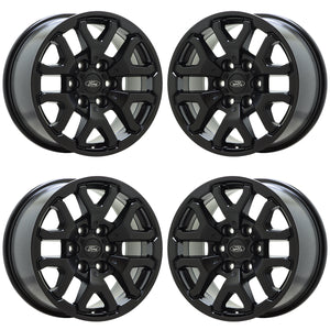 17" Ford F150 Truck Satin Black wheels rims Factory OEM set 4 10461