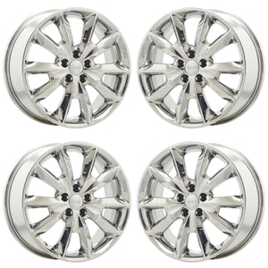 18" Jeep Cherokee PVD Chrome wheels rims Factory OEM set 9132