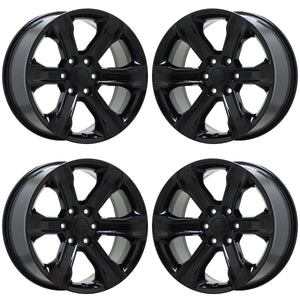 20" Jeep Wagoneer Black wheels rims Factory OEM set 9278 EXCHANGE