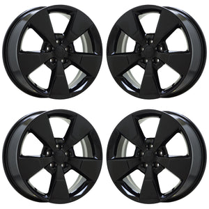 18" Jeep Cherokee Black wheels rims Factory OEM set 9155 EXCHANGE