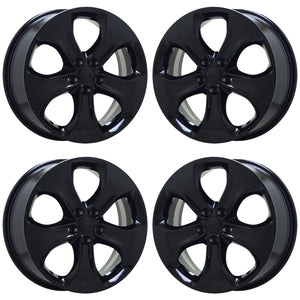 18" Jeep Compass Black wheels rims Factory OEM set 9190 EXCHANGE