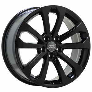 18" Audi Q5 Gloss Black wheels rims Factory OEM set 58917 EXCHANGE