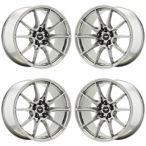 19" Ford Mustang Shelby GT350 PVD Chrome wheels rims OEM 10223 10224 EXCHANGE