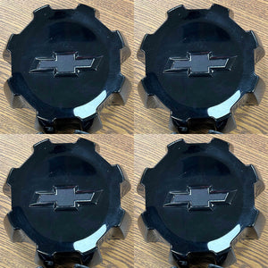 6 7/8" Chevrolet Silverado 2500, 3500 SRW Black OEM Center Cap #23494288 set