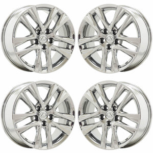 17" Lexus IS300 ISTurbo PVD Chrome wheels rims OEM set 74354