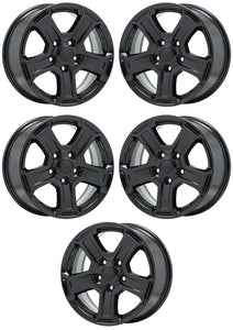 17" Jeep Wrangler Gladiator 2007-2023 Black wheels rims Factory OEM 9216 set 5