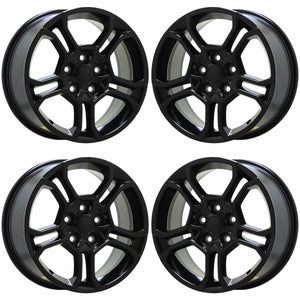 18" Jeep Grand Cherokee Black wheels rims Factory OEM set 9309 EXCHANGE