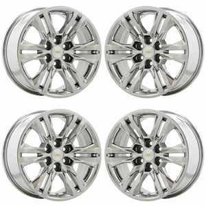 17" Chevrolet Colorado PVD Chrome wheels rims OEM set 5871 EXCHANGE