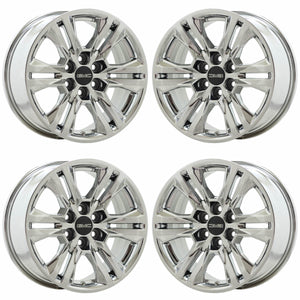 17" GMC Canyon PVD Chrome wheels rims OEM set 5871