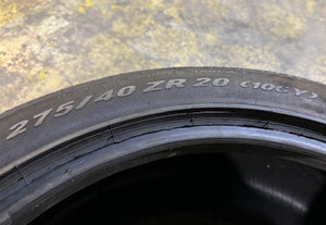 2754020 275/40ZR20-106Y Pirelli P Zero Nero tire set 9/32