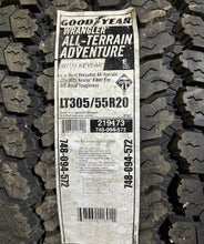 Load image into Gallery viewer, 3055520 305/55R20 - 121R Goodyear Wrangler A/T Adventure tire single 15/32
