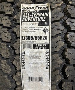 3055520 305/55R20 - 121R Goodyear Wrangler A/T Adventure tire single 15/32