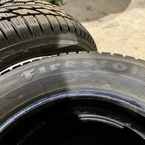 2256018 225/60R18 - 100S Firestone Winterforce 2 tire set 12/32