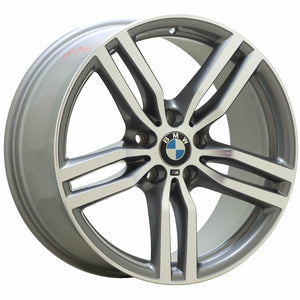 19" BMW X6 Series Machined Grey wheel rim Factory OEM 86264 (Front)