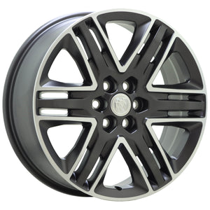 20" Buick Enclave Charcoal Grey Machined wheel rim Factory OEM GM single 5953