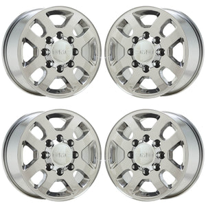 18" GMC Sierra 2500 3500 PVD Chrome wheels rims OEM set 4 5502