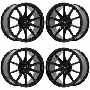 19" Ford Mustang Shelby GT350 Black wheels OEM set 10053 10054 EXCHANGE