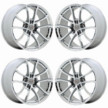 Load image into Gallery viewer, 19x10&quot; 20x12&quot; Corvette C6 C7 PVD Chrome wheels rims Factory OEM set 5542 5543
