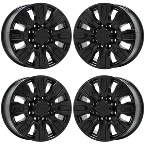 20" GMC Sierra 2500 3500 Black wheels rims Factory OEM GM set 0459 EXCHANGE