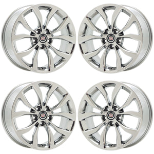 18x8" 18x9 Cadillac ATS Coupe PVD Chrome wheels rims Factory OEM set 4704 4706