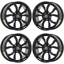 Load image into Gallery viewer, 18x8&quot; 18x9 Cadillac ATS Coupe Black wheels rims Factory OEM set 4704 4706
