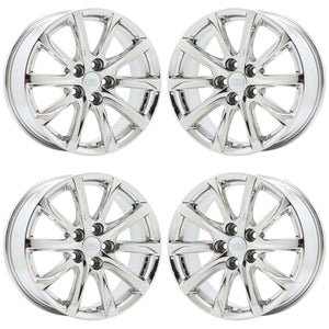 18" Cadillac XT4 PVD Chrome wheels rims Factory OEM set 4822