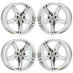 19x8.5" 20x11" Corvette C8 PVD Chrome wheels Factory OEM 8126 8127 EXCHANGE