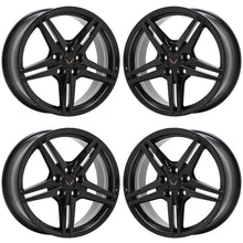 Load image into Gallery viewer, 19x8.5&quot; 20x11&quot; Corvette C8 Black wheels rims Factory OEM 8126 8127 EXCHANGE
