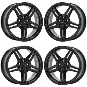 19x8.5" 20x11" Corvette C8 Black wheels rims Factory OEM 8126 8127 EXCHANGE