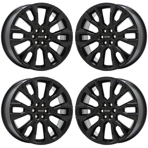 22" GMC Acadia Gloss Black wheels rims Factory GM set gv066 EXCHANGE