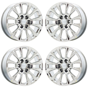 22" GMC Yukon Denali PVD Chrome wheels rims Factory OEM set 25denali22 EXCHANGE