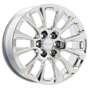 22" GMC Yukon Denali PVD Chrome wheels rims Factory OEM set 25denali22 EXCHANGE