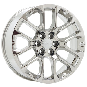 22" GMC Sierra Yukon Canyon PVD Chrome wheels rims Factory set 14079 EXCHANGE