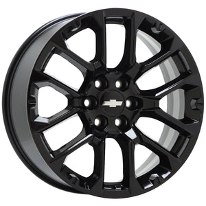 22" Chevrolet Silverado Tahoe Gloss Black wheels rims Factory set 14079 EXCHANGE