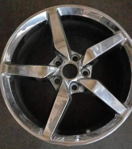 19" Chevrolet Corvette Stingray C7 Rear Chrome wheel rim Factory OEM single 5638