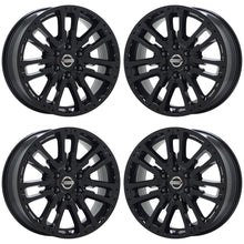 Load image into Gallery viewer, 20&quot; Nissan Titan Black wheels rims Factory OEM set 62754 EXCHANGE
