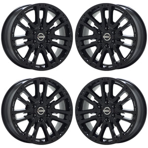 20" Nissan Titan Black wheels rims Factory OEM set 62754 EXCHANGE