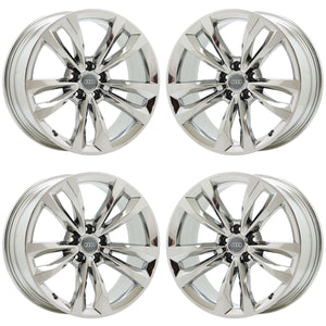 19" Audi Q7 PVD Chrome wheels rims Factory OEM set 59011 EXCHANGE