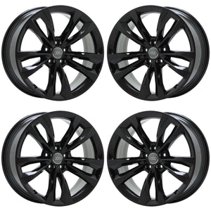 19" Audi Q7 Gloss Black wheels rims Factory OEM set 59011