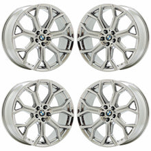 Load image into Gallery viewer, 21x9.5&quot; BMW X5 X7 PVD Chrome wheels rims Factory OEM set 86533
