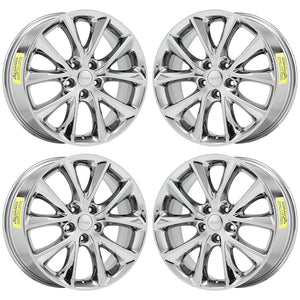 20" Jeep Grand Cherokee PVD Chrome wheels rims Factory OEM set 4 2496 EXCHANGE