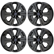 Load image into Gallery viewer, 22&quot; Ford F150 Truck Black Chrome wheels rims Factory OEM set 4 10064
